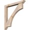 Ekena Millwork Westlake Traditional Smooth Bracket w/ Offset Brace, Douglas Fir, 5 1/2"W x 44"D x 44"H BKT0604X44X44WTL01SDF - alternate 1